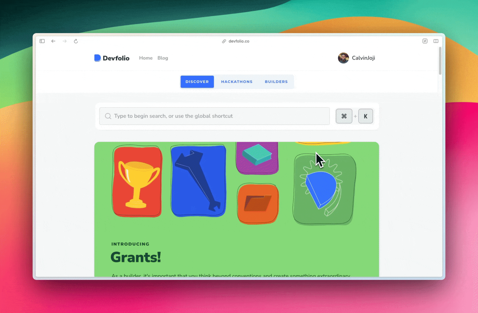 Announcing winners on Devfolio